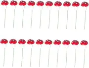 TEHAUX Miniature Landscape Accessory Set 20pcs Simulated Mushrooms Mini Mushrooms for Garden Bonsai and Micro Landscape