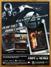 2007 Fantastic Four Rise of the Silver Surfer Mobile Game Print Ad/Poster Art