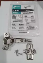 NEW BLUM 100-degree Full Overlay Modul Hinge, 70.255 w/ plate 193L610-01.02