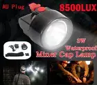 8500LUX Cordless Miners LED Head Helmet Light Safety Cap Lamp Torch Waterproof