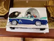Rare CHRISTOPHER RADKO CLASSIC CHEVY SNOW RIDER MUSIC BOX CHRISTMAS SNOW GLOBE