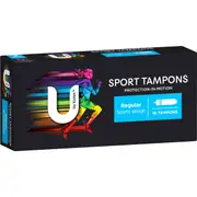 U by Kotex Sport Tampons Regular Regular 16 pack
