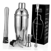 Cocktail Shaker Set, 6-Piece Mixology Bartender Kit Premium Shakers