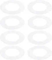 uxcell Goof Rings for 10 Inch Recessed Can Lighting Down Light, 8 Pcs Metal Goof Trim Rings Cover, Outer Diameter 10-inch, Inner Diameter 6.29-inch, Matte Finish White, Flush Mount