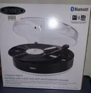 Jensen Bluetooth 3-Speed Stereo Turntable
