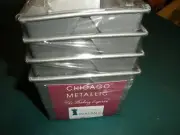NEW Set of 4 Chicago Metallic Mini Loaf Pans Non Stick
