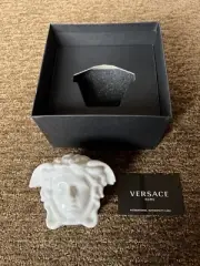 100% AUTHENTIC Versace Medusa Head Box Gypsy Porcelain White Small Trinket Dish