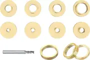 11 PCS Premium Brass Router Template Guides Set Compatible Porter Cable Style Ro
