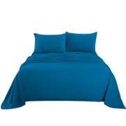 Royal Blue Cashmere Touch Flannel Sheet Set