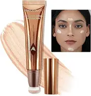 Anglicolor Liquid Highlighter Makeup,Cream Highlighter,Natural Light Face Highlighter,Brightening Liquid Highlight,Face Body Glow Makeup,Glow Drops Makeup,Highlighter Makeup (01#Spotlight,12ml)