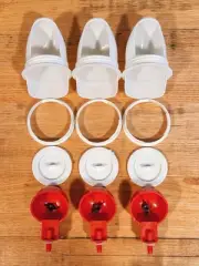 6 x DIY Automatic Chicken/Poultry Feeder Port & Waterer Drinker Cup Combo Set
