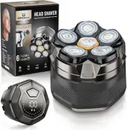 Head Shavers for Bald Men: Electric Razor IPX7 Black & Grey