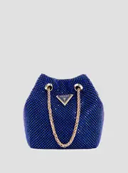 GUESS Women's Blue Zalina Pouch Bag