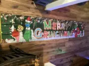 NEW Merry Grinchmas 10ft x 2ft Banner - Grinch