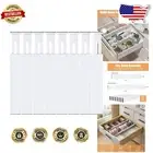 Expandable Bamboo Drawer Dividers Set - 8 Pack for Kitchen & Organizer Needs