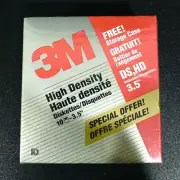 3M High Density DS HD 3.5" Diskette - Box of 10 (44030) New & Sealed