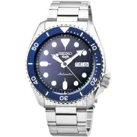 在飛比找momo購物網優惠-【SEIKO 精工】精工次世代5號機械鋼帶腕錶-藍水鬼(SB