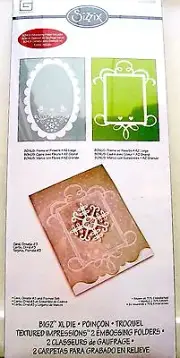 Ornate Card #3 Sizzix Bigz XL Die with bonus Embossing Folder Set 658188 NEW!