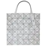 【ISSEY MIYAKE 三宅一生】BAOBAO 方格6X6四材質肩背/手提包(白色)