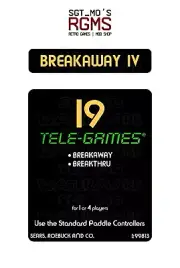 Atari 2600/Sears Tele-Games Replacement Label - Breakaway IV