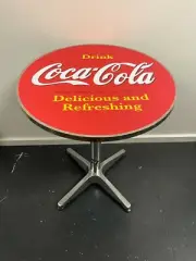 COCA COLA COKE PREMIUM BAR TABLE ADJUSTABLE TILT 70CM TABLE PUB CAFE BAR
