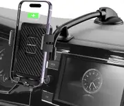 MOKPR Wireless Car Charger, 15W Fast Charging Car Mount Auto-Clamping Car Charger, Dashboard Windshield Phone Holder Compatible with Iphone 14/13/13 Pro/12 Pro/12/11/X/8, Samsung S22/S10/S9/S8/Note10