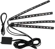 LALADEFIEE Car Interior Led Lights Footrest Area Strip Lights Mood Lighting for Car