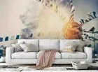 3D Monkey Temple Wallpaper Wall Mural Removable Self-adhesive Sticker 357