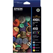 Epson 410XL Black + 410 5 Ink Cartridge Value Pack XP-530 XP-630 T339792