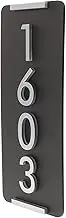 LIFKOME House Number Plaque Address Sign for Home Office Durable Weatherproof for Mailboxes Doors Public Places Clearly Visible Numbers