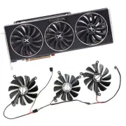 Set CF1015U12D CF9015U12D Graphics Card Cooling Fan for XFX RX6800 6800XT 6900XT