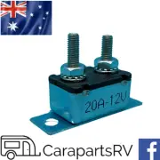12V X 20A Circuit Breaker, Auto Reset Function. For Caravan Electric Brake Insta