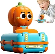 Cartoon Stunt Vehicle - Pull Back crs, Push and Go Friction Powered Car, Squeeze and Release Action Car Toy, Cute Cartoon Shape Stunt Car, Safe Truck Toys for Birthday New Year Christmas Easter