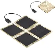Solar Battery Charger - Compact Outlet Solar Panel Charger | Multifunctional Foldable High-Efficiency Camping Accessories for Monitor Supply Security Camera Devices Outdoor Phone Fans