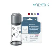 在飛比找momo購物網優惠-【MOTHER-K】拋棄式奶瓶+溫感拋棄式奶瓶袋25入組