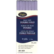 Wrights Double Fold Bias Tape, Lavender 4 Yards x .25 inches