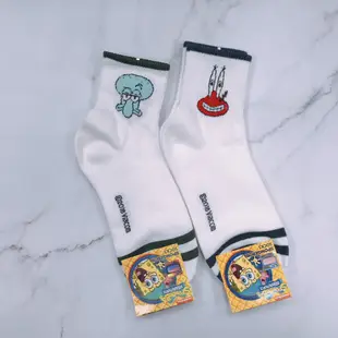 韓國襪子 海綿寶寶系列 優質長襪 章魚哥 蟹老闆 派大星 珊迪