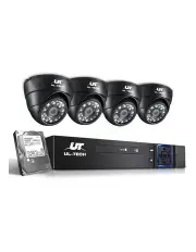 UL-tech CCTV Security System 4 Channel DVR 4 Cameras 2TB Hard Drive