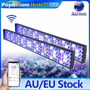 PopBloom Hertz75 WiFi LED Aquarium Light Full Spectrum 180cm 6ft Reef Coral Tank