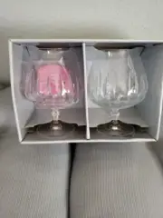 Set Of 2 Mikasa Crystal Lights Brandy Sniffers 5 3/4"