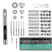 Engraving Pen, Customizer Engraving Pen, Engraving Pen for All Materials,Cordless Engraving Pen Kit As Shown