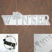 Winter Sentiment Word w Tree & Owl Cutting Die – Capital Letters
