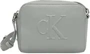 [Calvin Klein] SCULPTED CAMERA BAG SLATE GRAY Crossbody, Blue, One Size