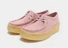 BNIB Clarks Originals Ladies WALLABEE CUP Pink Suede Shoes