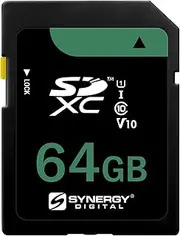 Synergy Digital 64GB Secure Digital SDXC UHS-I Memory Card, Compatible with Kodak PIXPRO FZ55 Digital Camera - Class 10, U1, 100MB/s, 300 Series