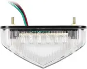 Indicators Flowing Turn Signal 12V LED Brake Tail Light Turn Signal License Plate Light for Motorcycle Scooter Signal Lamp Accessories Turn Signal Indicator (Color : White)