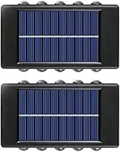 domoi 10 LED Solar Wall Lamp Outdoor Waterproof Up&Down Luminous Lighting Garden Solar Lights Stairs Fence Sunlight Lamp Light