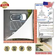 Elegantly Designed 11' x 15' Triangle Shade Sail - 95% UV Protection Included