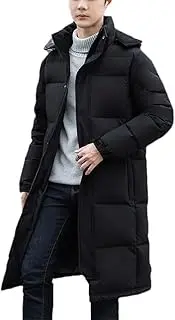 [Haitpant] 20°C Down Jacket Men Long Jackets Winter Warm Lightweight White Duck Down Coats Streetwear Overcoats