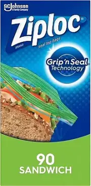 Sandwich and Snack Bags, Storage Bags for on the Go Freshness, Grip 'N Seal Tech